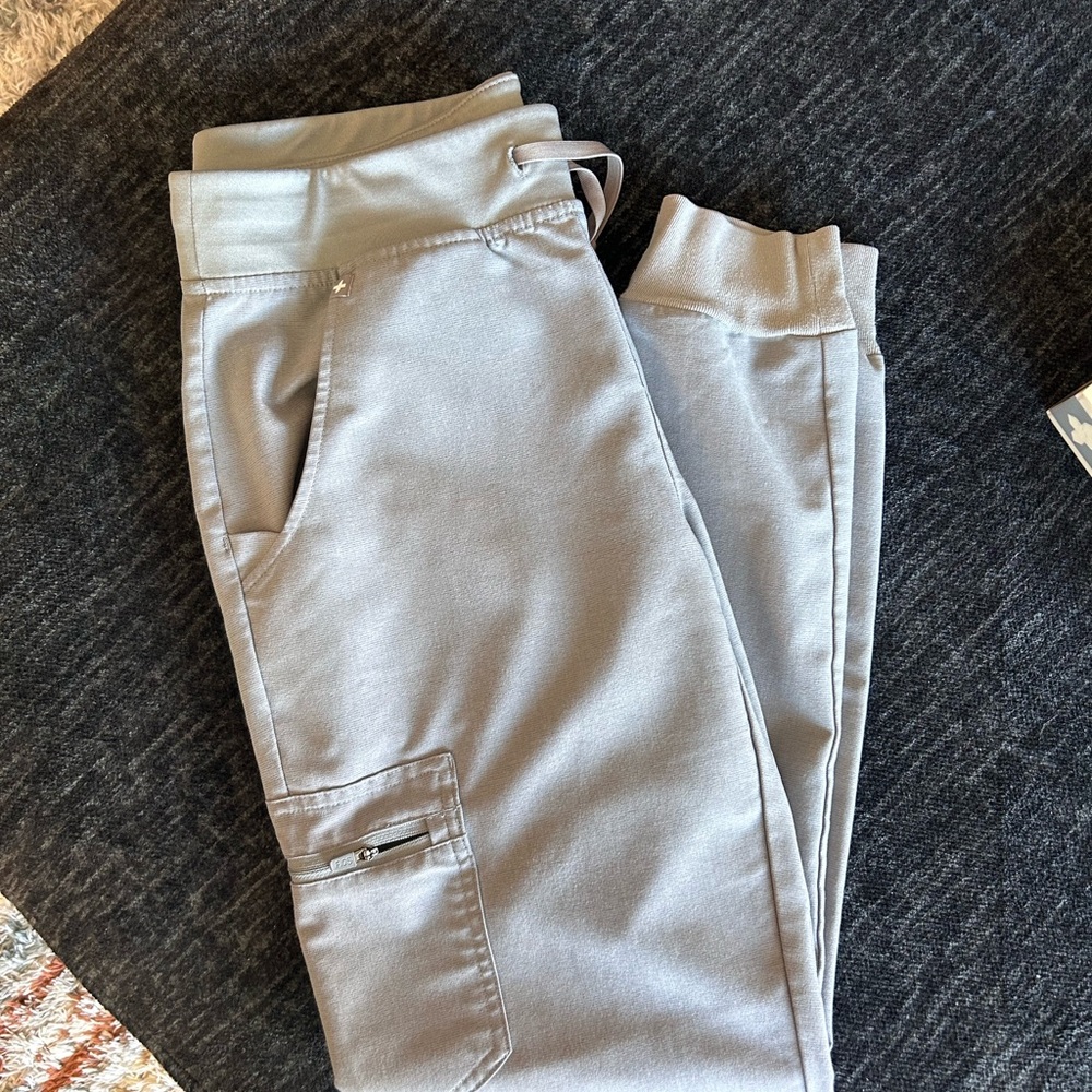 Figs Gray Track Pants